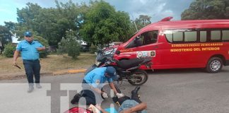 Foto: Irrespeto a las señales de tránsito deja otro motociclista lesionado en Managua/TN8