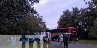 Foto: Camión lechero impacta contra un bus en Nueva Guinea /TN8