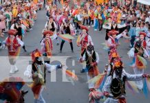 Carazo rinde homenaje al Güegüense con festival cultural y feria artística Foto: participación de las diferentes escuelas municipales de la danza folclórica en Carazo/TN8