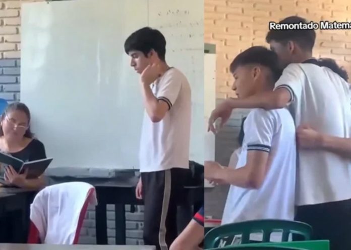 Foto: Estudiante pasa la clase /cortesía Foto: Estudiante pasa la clase /cortesía