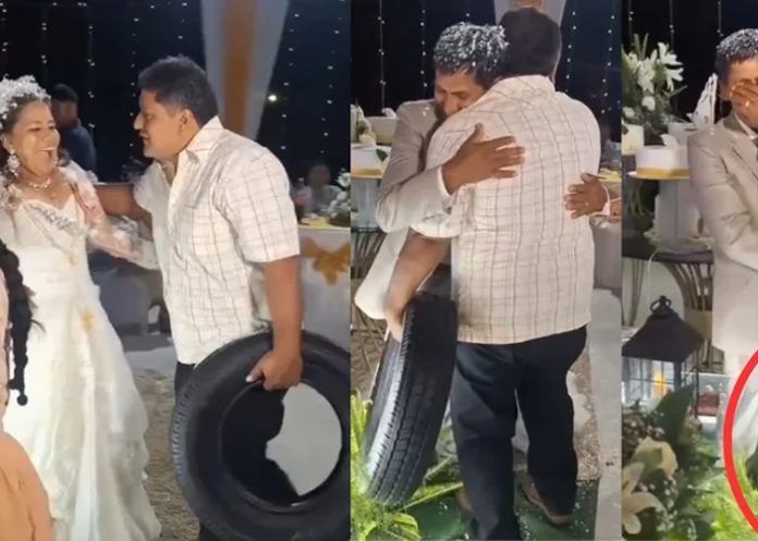 Foto: Novios se sorprenden /cortesía Foto: Novios se sorprenden /cortesía