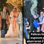 ¡Se puso de moda! Reciben combustible como regalo de boda Foto: Regalo inesperado en boda /cortesía