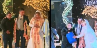Foto: Regalo inesperado en boda /cortesía