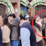 ¡Inesperado gesto en plena boda! Mira lo que hizo un amigo del novio Foto: Beso inesperado en boda /cortesía