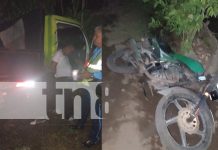 Camionero borracho provoca accidente y lesiona a dos motociclistas en Chinandega Foto: Brutal impacto en Chinandega deja dos lesionados /TN8