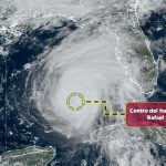 Huracán Rafael podría impactar como categoría 3 en México Foto: Alerta en México /cortesía