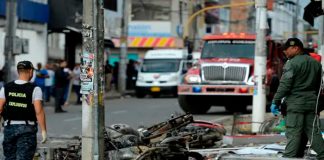 Foto: explosivo fue detonado en Colombia/Cortesía