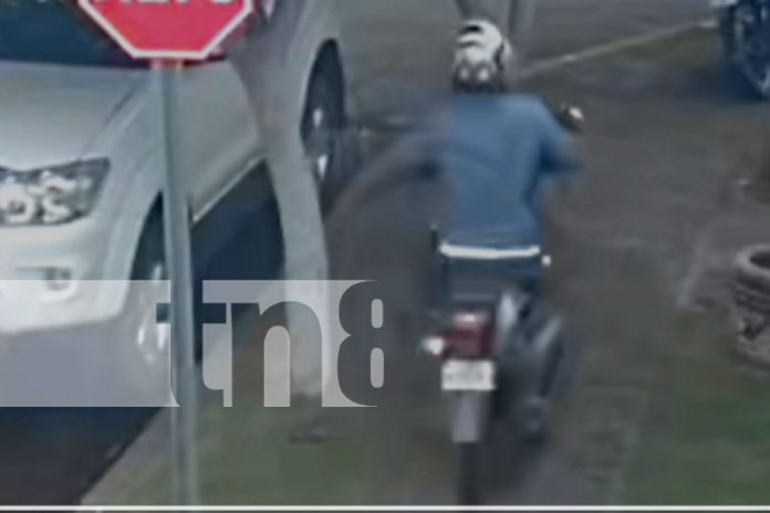 Foto: Otro robo en la capital: delincuente se lleva un casco con total descaro. Las autoridades trabajan para identificarlo./TN8 Foto: Otro robo en la capital: delincuente se lleva un casco con total descaro. Las autoridades trabajan para identificarlo./TN8