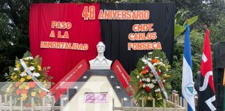 Foto: Nicaragua conmemora el 48° aniversario del Comandante Carlos Fonseca Amador/TN8