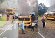 Pasajeros en pánico tras incendio de autobús que cubre la ruta San Juan del Sur-Rivas Foto: Momentos de pánico en San Juan del Sur /TN8