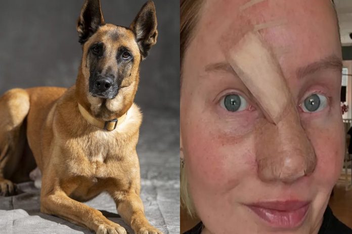 Foto: Le arranca la nariz a su dueña al asustarse por fuegos artificiales /Cortesía Foto: Le arranca la nariz a su dueña al asustarse por fuegos artificiales /Cortesía