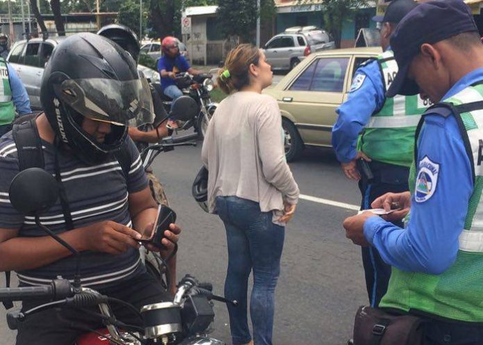 Foto: Regulación del tránsito en Nicaragua