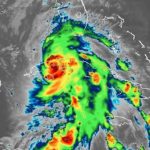 Huracán Rafael abandona suelo cubano y avanza hacia el golfo de México Foto: Huracán Rafael abandona territorio cubano /Cortesía