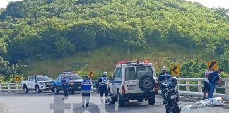 Foto: Escena de un accidente de tránsito en Nicaragua / TN8