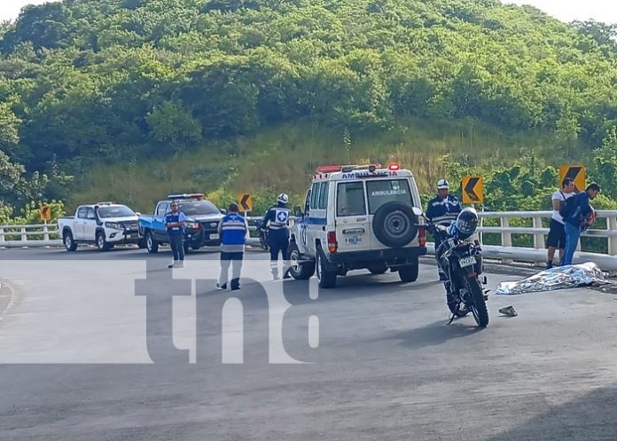Foto: Escena de un accidente de tránsito en Nicaragua / TN8 Foto: Escena de un accidente de tránsito en Nicaragua / TN8