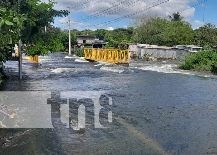 Foto: Crecida del Xolotlán impide paso vehicular en una zona de Tipitapa / TN8 Foto: Crecida del Xolotlán impide paso vehicular en una zona de Tipitapa / TN8