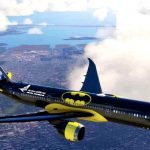 Presentan avión con temática de Batman, diseñado exclusivamente para hombres Foto: Aerolínea presentó su avión con diseño de Batman /Cortesía
