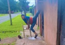 «Bien francisco»: mañoso queda atrapado en una reja en un intento de robo Foto: Delincuente queda atrapado en un intento de robo /cortesía