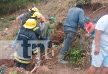 Hombre quedó soterrado en deslizamiento de tierra en Juigalpa, Chontales Foto: Hombre quedó soterrado en deslizamiento de tierra en Juigalpa, Chontales/TN8
