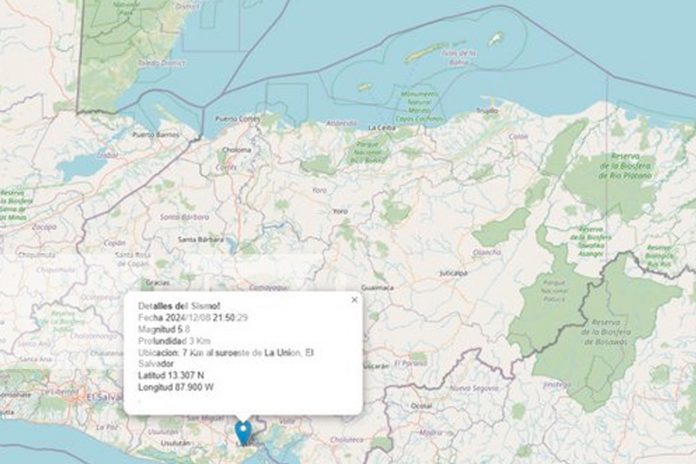 Foto: Sismo de 5.8 sacude El Salvador y se siente en Nicaragua, Honduras y Guatemala/Cortesía