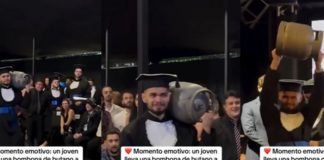Foto: Joven se viraliza en su graduación /cortesía