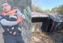 México: Bebé sobrevive 12 horas en barranco tras accidente mortal de su padre Foto: Tragedia en México /cortesía