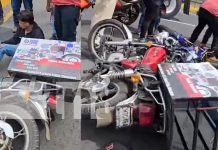 Mujer pierde la pierna en un accidente de tránsito en Chinandega Foto: Accidente en Chinandega deja a uno grave y el otro con daños leves /TN8