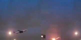Foto: aterrizaje brusco en el aeropuerto de Halifax, Canadá/Cortesía