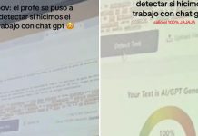 Profesor atrapa a sus estudiantes usando ChatGPT y se viraliza Foto: Profesor sorprende a sus alumnos /cortesía