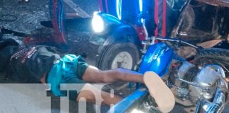 Foto: Exceso de velocidad y falta de precaución causan un fuerte accidente en Mateare. El acompañante de motociclista está gravemente herido. /TN8