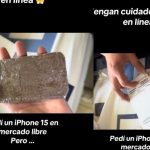 ¡Qué canteada! Compra un iPhone 15 por internet y recibe una piedra Foto: Compra un iPhone por internet y recibe una piedra /Cortesía