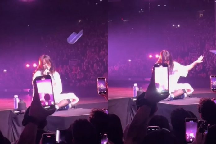 Foto: Billie Eilish fue golpeada en la cara en pleno concierto /Cortesía Foto: Billie Eilish fue golpeada en la cara en pleno concierto /Cortesía