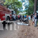 Joven de 17 años fallece al perder el control de su moto en Rivas Foto: Joven de 17 años fallece al perder el control de su moto en Rivas/TN8