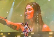 Greeicy brilla en El Salvador: Un viaje de interiorización y agradecimiento Foto: Greeicy apareció en el escenario con un vestido etéreo/Cortesía