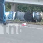 Curva peligrosa en la carretera Managua-Rama provoca choque entre moto y camión Foto: Curvas peligrosas en la carretera Managua-Rama se vuelven a ser escenario de un fuerte accidente: motociclista con fracturas /TN8