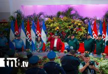 Presidente Daniel Ortega reitera el llamado a la paz: “La victoria siempre es de los pueblos” Foto: Presidente Daniel Ortega en graduación militar