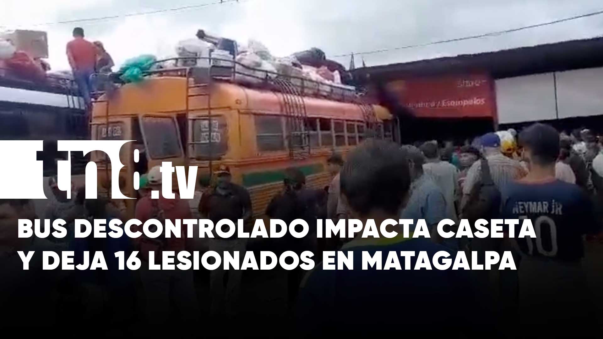 El grave error de un busero dejó 16 lesionados en Matagalpa | TN8.ni