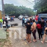 Una niña de 8 años fracturada: Padre e hija pasan horrible susto en Managua Foto: Fuerte accidente en el sector de Bello Horizonte, Managua / TN8