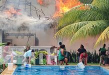 Incendio arrasa con la parte principal del Hotel Las Dunas en Chinandega Foto: Fuerte incendio en Hotel Las Dunas de El Viejo, Chinandega / TN8