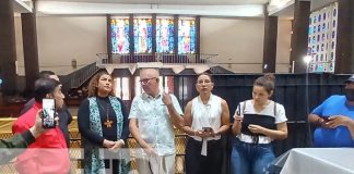 Foto: Obras de restauración a la imagen de Cristo Resucitado en la Iglesia Santo Domingo, Managua / TN8
