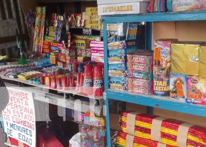 Foto: Venta de pólvora en Managua / TN8 Foto: Venta de pólvora en Managua / TN8