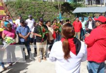 Rinden homenaje a los héroes sandinistas en Siuna, Rosita y Bonanza Foto: Homenaje a héroes y mártires en Siuna / TN8