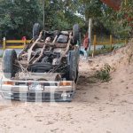 Fallo en los frenos provoca vuelco de camioneta en San Fernando, Nueva Segovia Foto: Fallo en los frenos provoca vuelco de camioneta en San Fernando, Nueva Segovia/TN8