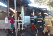 Incendio en taller de zapatería alarma a vecinos de Masaya Foto: Incendio en taller de zapatería alarma a vecinos de Masaya/TN8