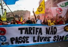 Masivas protestas en Brasil por el mayor aumento de tarifas de transporte Foto: Protestas en Brasil /cortesía