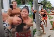 ¿Tú lo harías? Por quita maridos la amarraron a un poste y la dejaron pelona Foto: En Perú amarraron a una mujer y le cortaron el cabello /Cortesía