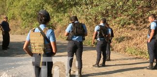 Foto: Policía continua con las investigaciones en el cerro motastepe/TN8