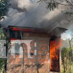 Incendio consume por completa vivienda de una señora en Chinandega Foto: Incendio consume por completa vivienda de una señora en Chinandega/TN8