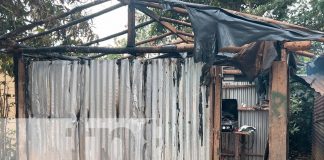 Foto: Trágico incendio en la comarca El Dorado, del municipio de Jinotega/TN8