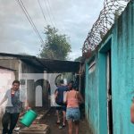 Vecinos se unen para apagar incendio en la tapicería San Luis en Masaya